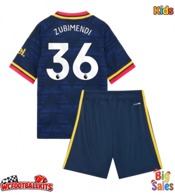 Arsenal Martin Zubimendi #36 Replica Away Stadium Kit for Kids 2026-27 Short Sleeve (+ pants)